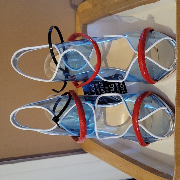 Aqua Ronda Pvc Christian Louboutin Heels - Picture 2 of 8